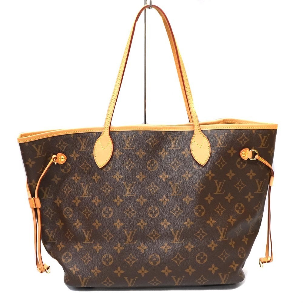 LOUIS VUITTON Neverfull Monogram Canvas Brown Beige Shoulder Bag Tote LV